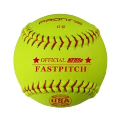 ProNine USA/NFHS 12 Inch Leather Fastpitch Game Softballs - Per Dozen