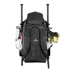 All-Star MVP Dual Hybrid Catcher's Baseball/Softball Backpack Bag -Baseball Sale Store all star bbcbp blk 004 75772.1675197692