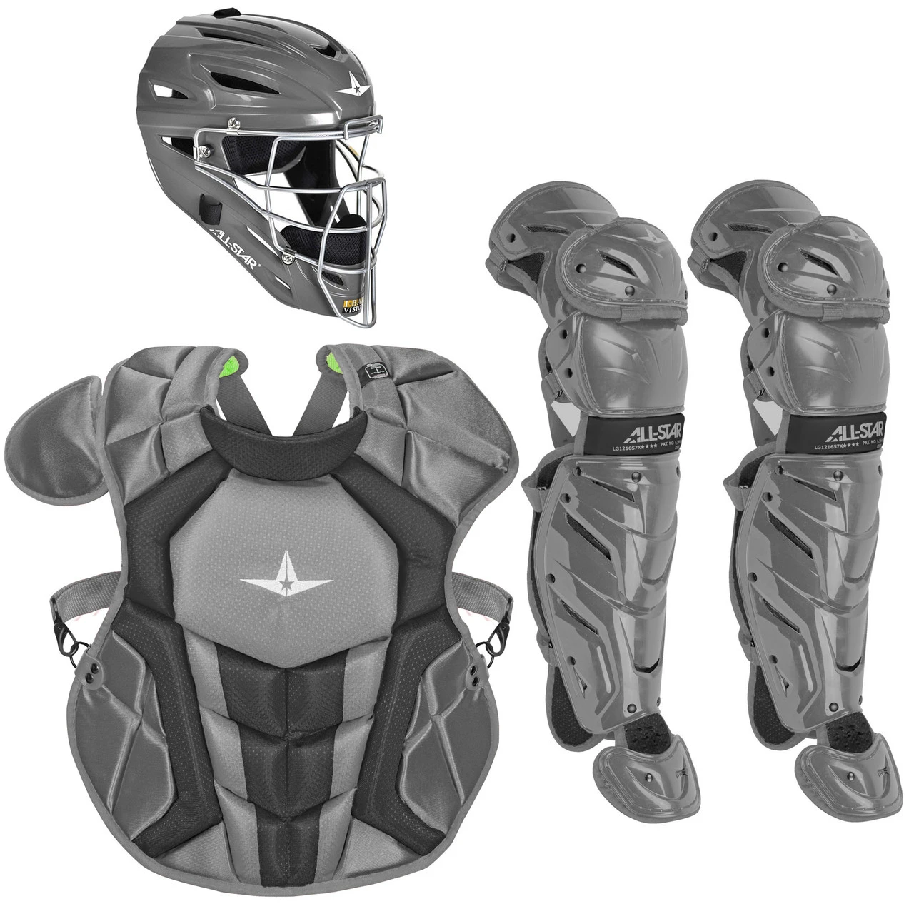 All-Star System7 Axis NOCSAE Youth Baseball Catcher's Package 3 All-Star System7 Axis NOCSAE Youth Baseball Catcher's Package