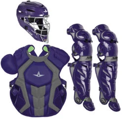 All-Star System7 Axis NOCSAE Adult Baseball Catcher's Package -Baseball Sale Store all star ckccpro1x pur 00030.1679475002