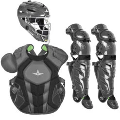 All-Star System7 Axis NOCSAE Adult Baseball Catcher's Package -Baseball Sale Store all star ckccpro1x sil 37075.1679475003