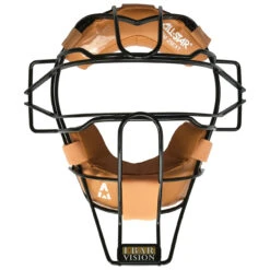 All-Star Pro Style Traditional Baseball/Softball Umpire Mask - Black & Tan Combo -Baseball Sale Store all star fm25ext bktn 95168.1654286793