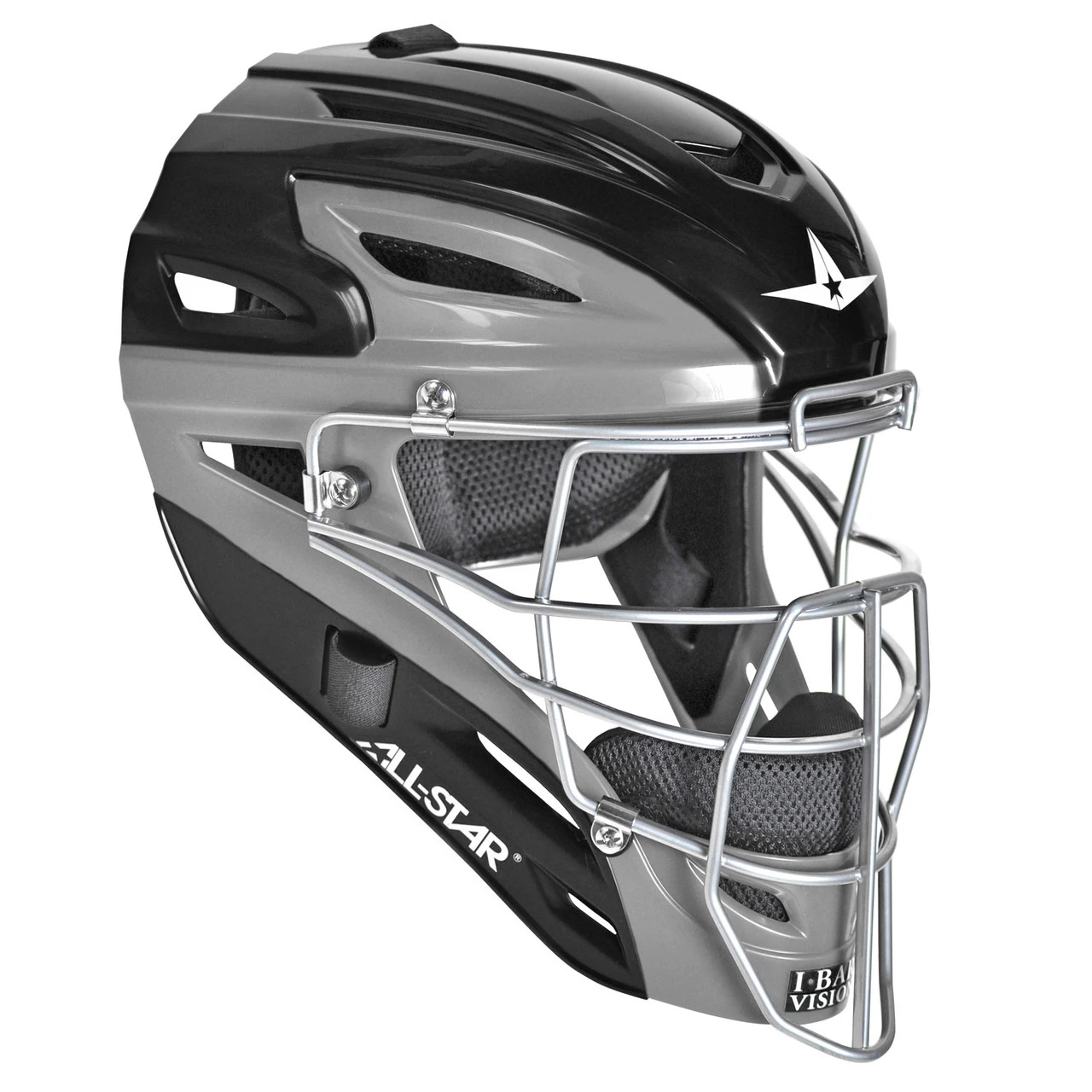 All-Star Graphite Two-Tone Youth Baseball/Softball Catcher's Helmet 3 All-Star Graphite Two-Tone Youth Baseball/Softball Catcher's Helmet