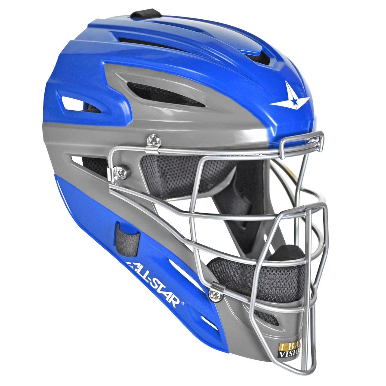 All-Star Graphite Two-Tone Youth Baseball/Softball Catcher's Helmet 5 All-Star Graphite Two-Tone Youth Baseball/Softball Catcher's Helmet - Image 3