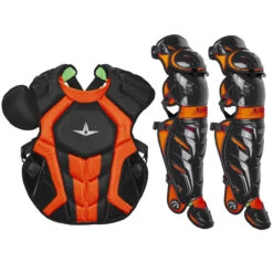 All-Star System7 Axis NOCSAE Adult Baseball Catcher's Gear Set -Baseball Sale Store all star s7ancplga dgngld 89686.1678170497