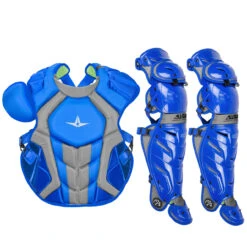 All-Star System7 Axis NOCSAE Adult Baseball Catcher's Gear Set -Baseball Sale Store all star s7ancplga nvy 43392.1678170500