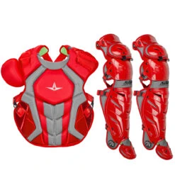 All-Star System7 Axis NOCSAE Adult Baseball Catcher's Gear Set -Baseball Sale Store all star s7ancplga nvysca 73753.1678170500