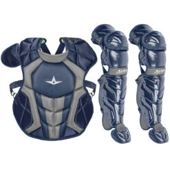 All-Star System7 Axis NOCSAE Intermediate Baseball Catcher's Gear Set -Baseball Sale Store all star s7ancplgi nvy 64156.1674473304