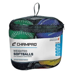 Champro 9oz-12oz Weighted Training Softball Set - 4-Pack -Baseball Sale Store champro training ball package 4pck 02 80356.1668023785
