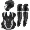Easton Elite X Youth Baseball Catcher's Package -Baseball Sale Store easton elitexset blksil 79754.1677938809