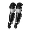 ProNine Pro Adult Baseball Catcher's Leg Guards -Baseball Sale Store proninelgp15 blk 01 24804.1658348034