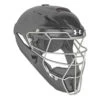 Under Armour Converge Tack Matte Adult Baseball/Softball Catcher's Helmet -Baseball Sale Store uahg3 am blk 32533.1666789217