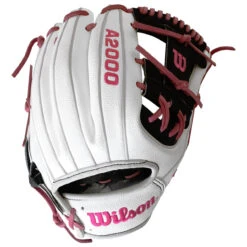 Wilson 2022 A2000 Superskin Custom 11.5 Inch A21786SS22C03 Baseball Glove -Baseball Sale Store wilson a2000 custom whtblkpnk 02 85276.1656756828