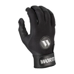 Worth Pro Series Adult Slowpitch Softball Batting Gloves -Baseball Sale Store wpsp b 88 worth pro sp bk 2 34084.1675545771